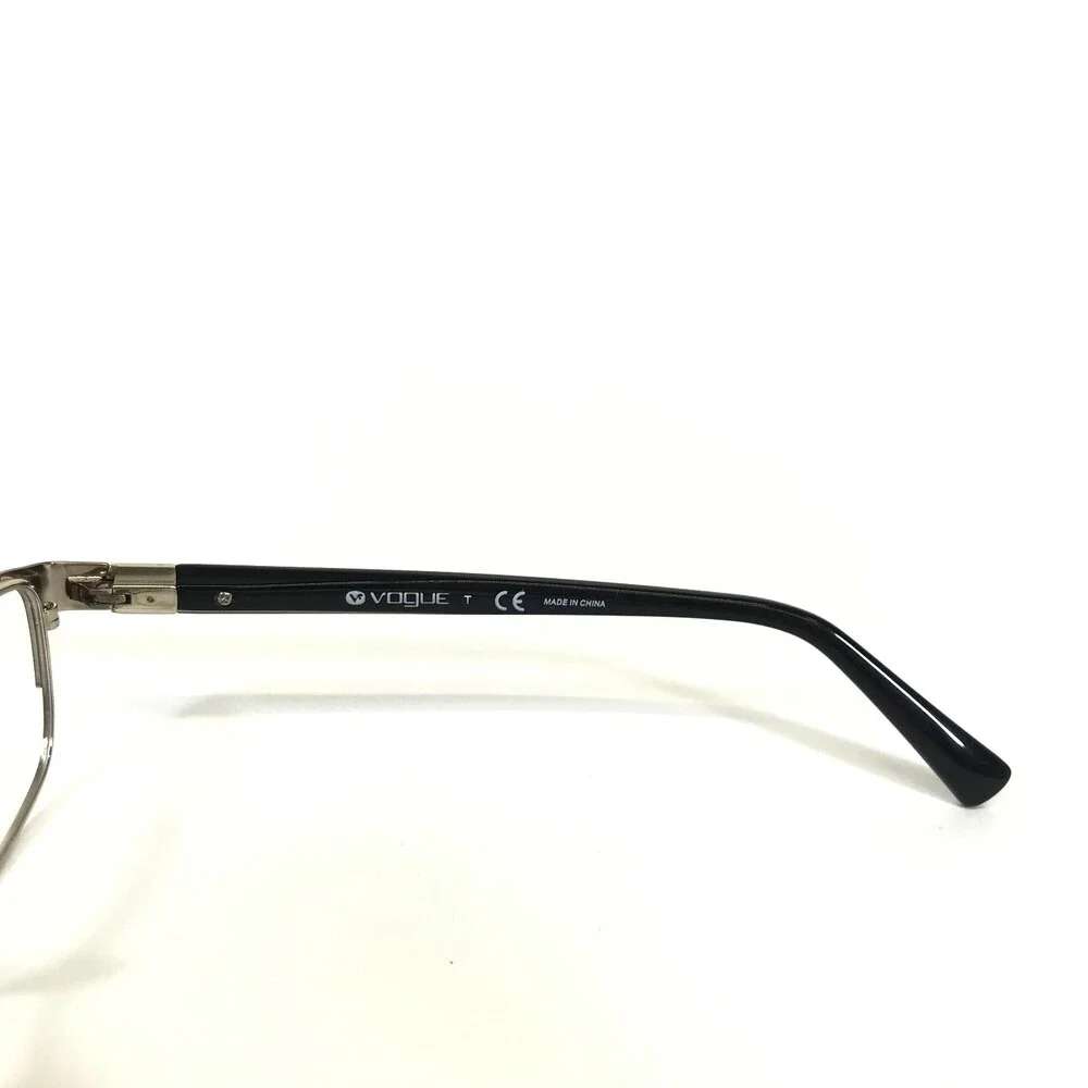 Vogue Eyeglasses Frames VO4073-B 352 Black Gold Rectangular Full Rim 51-17-135